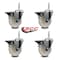 Service Caster 4 Inch Nylon Wheel Swivel 34 Inch Threaded Stem Caster Set with Brake SCC SCC-TS20S414-NYS-PLB-34212-4 - alternate 3